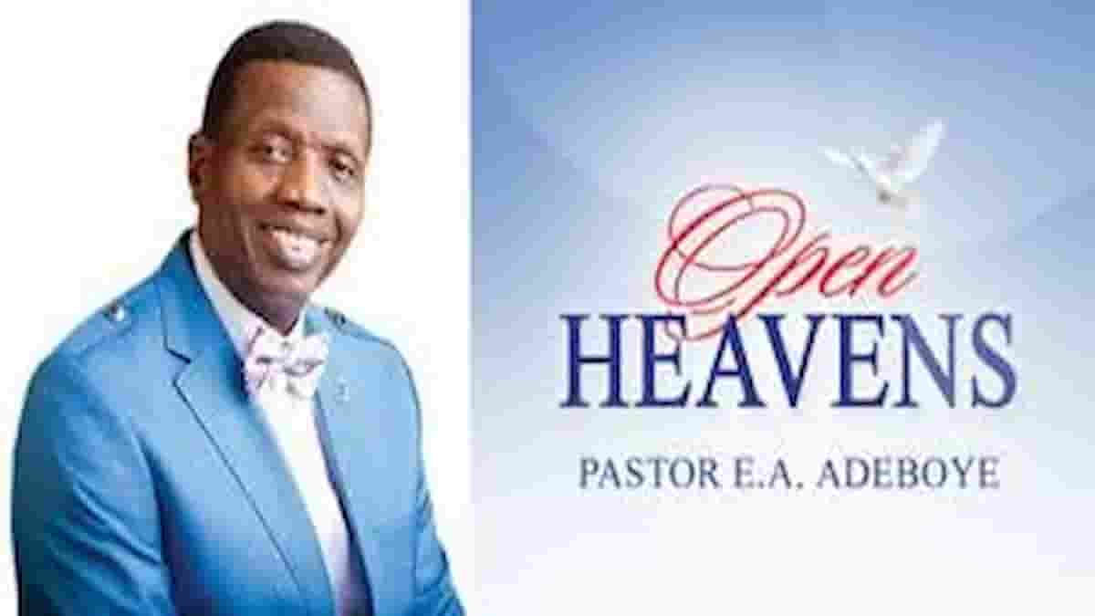 Open Heaven 1 October 2024 Tuesday Daily Devotional By Pastor E. A