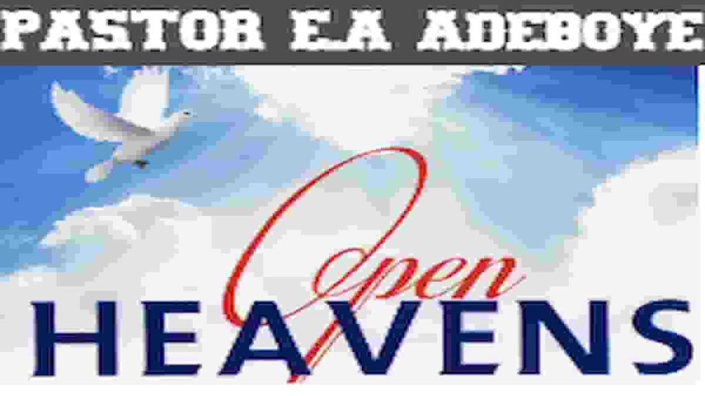 pastor ea adeboye Open heaven